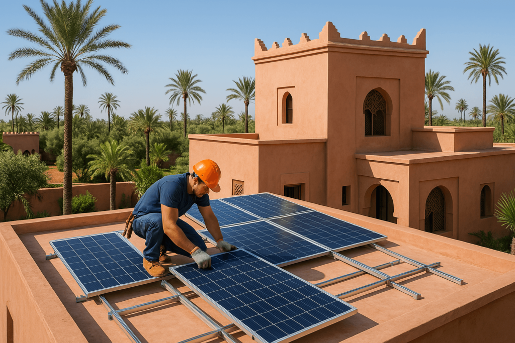 Panneaux Solaires sur Villa à Marrakech : Guide Complet 2025